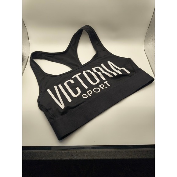 Victoria Sport XS Black Sports Bra Workout Fitness Top - Picture 1 of 2